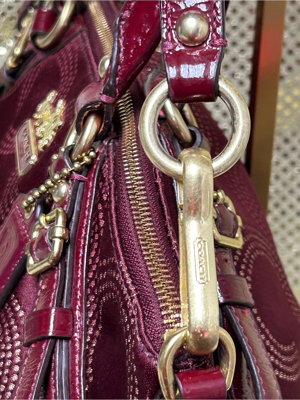 Coach Madison Sophia Satchel with Top Handles Approx. 15 x 10 x 3 - Picture 4 of 17